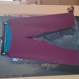 Zumba Fitness Purple and Blue Classic Capri Leggings